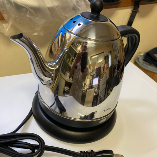 ドリテック　ステンレス電気ケトル　一回だけ使用　美品　オシャレ