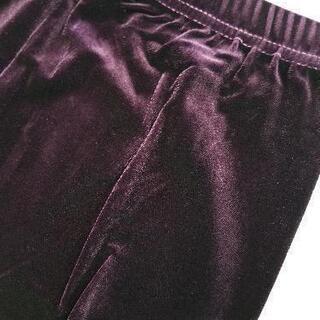 2549 新品パンツ レギンス　スパッツ　パープルの画像