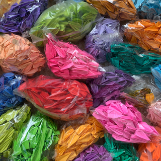 【成約済】折り鶴 千羽鶴用の折り鶴の画像