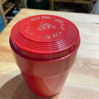 昭和レトロ　プラスチック容器　中蓋付き
