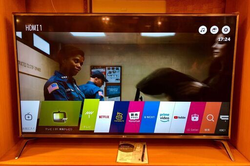 中古　LG 2018年製　49型液晶テレビ　49UJ6100-JB