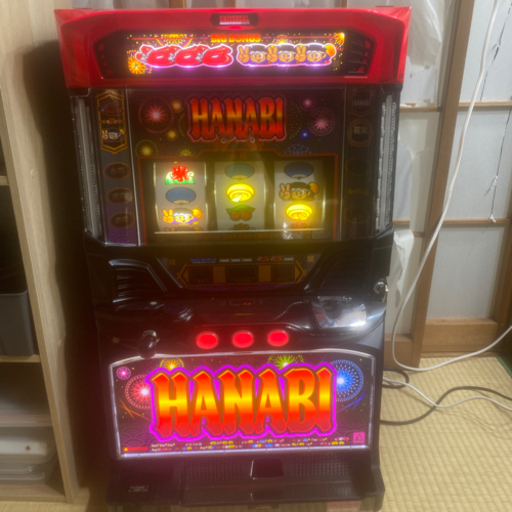 実機　スロット　ハナビ　ブラックパネル