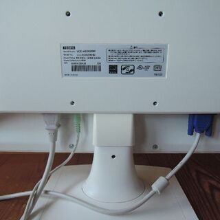動作確認済　液晶 モニタ－ 20型 ワイドディスプレイ　アイオーデータ　LCD-AD202XW　の画像