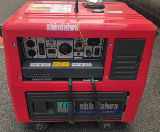 【引き渡し決定】新ダイワ (やまびこ)  ガソリン エンジン 溶接機 兼 発電機 EGW181 MS  (防音型)