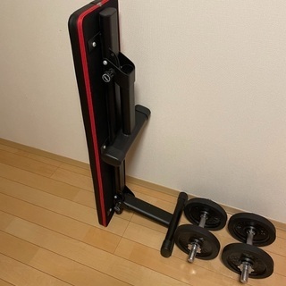 ダンベル　ベンチ　セット　5キロ×4の画像