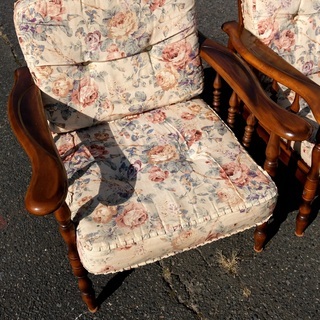 ②　karimoku　カリモク　コロニアル　アームチェア　ソファ　ヴィンテージ karimoku カリモク コロニアル 1Pソファ アームチェア ラウンジチェア