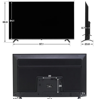 テレビ Sunrise 50V型 4K液晶TV 4K対応テレビ