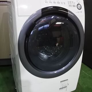 SHARP 20年式 ES-S7D-WR 7kg洗い 3.5kg 乾燥 ドラム式洗濯機 プラズマクラスター エリア格安配達 10*2