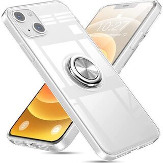 【新品・未使用】iPhone 13 バンカーリング付きクリアケース