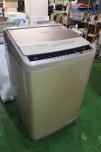 日立 17年式 BW-V100B 10㎏洗い 簡易乾燥機能 ファミリータイプ 洗濯機 エリア格安配達 10*2