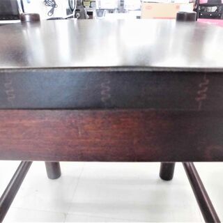 北海道民芸家具 飛騨産業 椅子 スツール 焼印有 幅39x奥行45x高さ42cm クラレインテリア イス 北海道ブランド 木製 ブラウン 苫小牧西店の画像