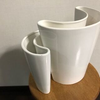 【SENSO　UNICOの花瓶】お洒落なインテリア花瓶　大小セットの画像