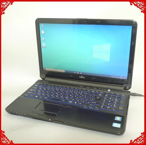 新品爆速SSD ノートパソコン 中古良品 15.6型ワイド 富士通 AH54/E 第2世代 i5 8GB DVDマルチ 無線 WiFi webカメラ Windows10 Office