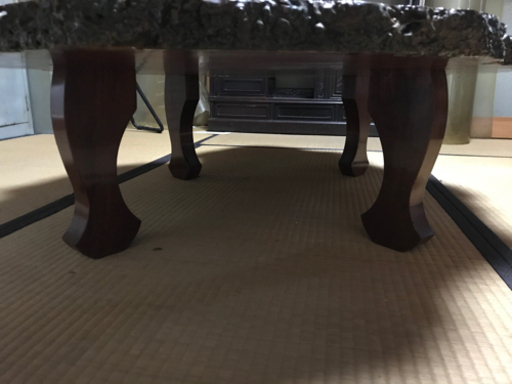 テーブル　一枚板　花梨　丸型