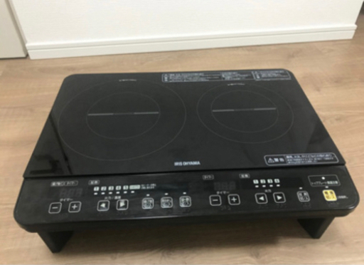 アイリスオーヤマ　IHクッキングヒーター　2口コンロ