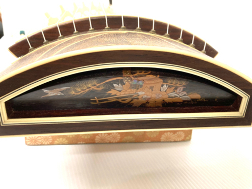 【SOLD OUT！】◆和琴◆13弦琴 和楽器 蒔絵あり 全長184cm 琴柱／琴袋付き 中古