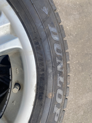 値下げ！ 2017年製 ダンロップ ウィンターマックス 195/65R15  バリ目 WM02 アルミホイール付き