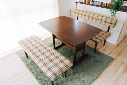 unico（ウニコ）/suk（スーク）ダイニングテーブル&ベンチ3点セット