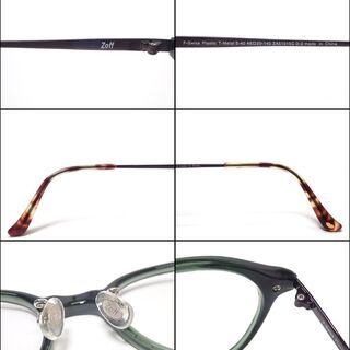 CB909 Zoff F-Swiss Plastic T-Metal S-40 べっ甲 フレームの画像