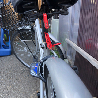 その2 中古品 アサヒ 27インチ自転車 ママチャリ シティサイクル シルバーの画像