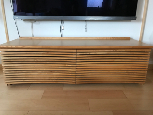 値下げ 天然杢アッシュ材テレビボード 幅150cm