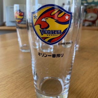 ベガルタ仙台ロゴマーク入り　グラス６個　未使用！