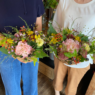 店舗での生花レッスン