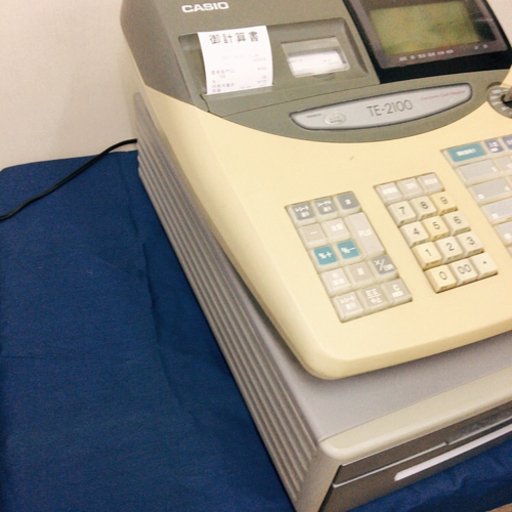 CASIO TE-2100 レジスター セット中古完動品 中古】カシオレジスター