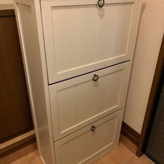シューズボックス　靴箱　ホワイト