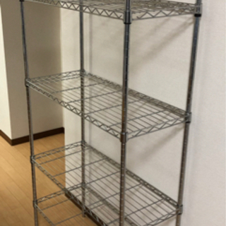 予約中　期限付き(10/10〆切) 5段　メタルシェルフ　中古　現状良
