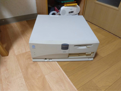 【旧メディア吸い出し用】PC-9821V16(Pentium166MHz)/HDD1.6GB(不良セクタ無し)/3.5&5インチFD搭載、98 OSディスク、マウス、キーボード付 送料無料