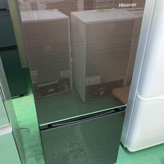 ★美品★HR-G13B 2020年 Hisense 134L ガラストップ ハイセンス 2D冷蔵庫 キッチン 生活家電