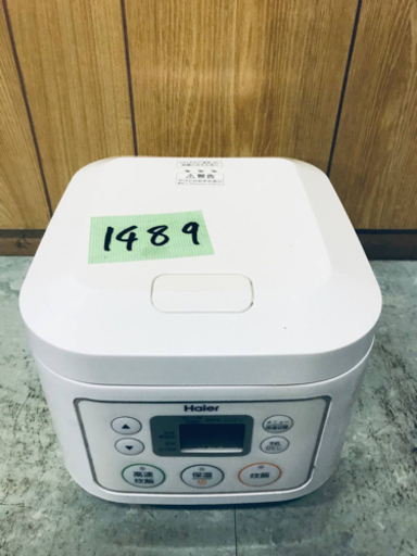 1489番 Haier✨マイコンジャー炊飯器✨JJ-M30B‼️