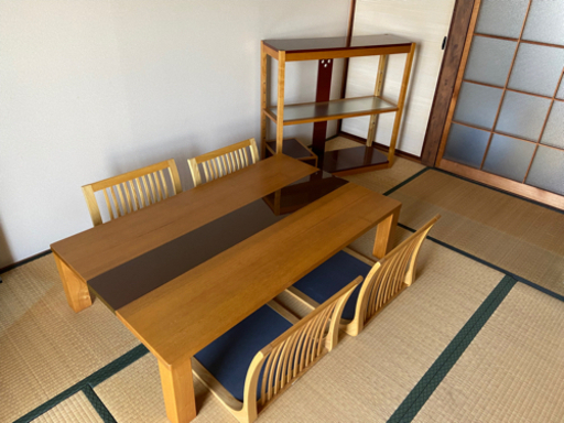 和室　座卓　座椅子　飾り棚セット　ローテーブル