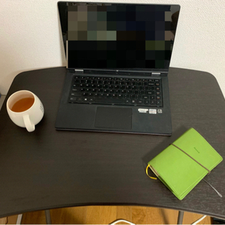 山善　デスク  チェア　セット　机　イス　折りたたみの画像