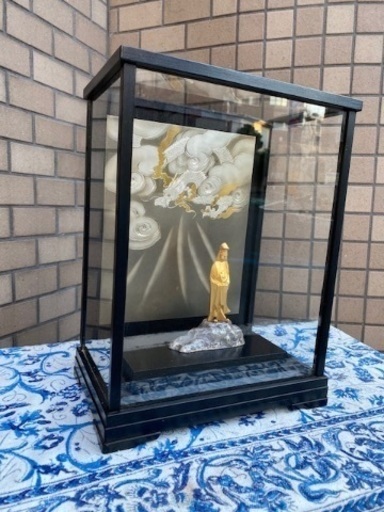 ◎大幅お値下げしました‼️ 逸品 貴重 金工仏師 ９代目 平田宗道作 徳力 純金製 白衣観音像 70.1ｇ ガラスケース付 金製品 K24 24金 ゴールド お値下げ交渉可