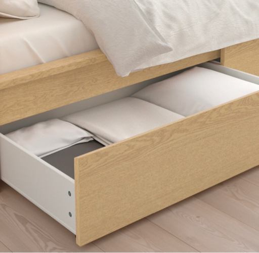 【再募集】IKEA ベッドフレーム　収納付き　マットレス