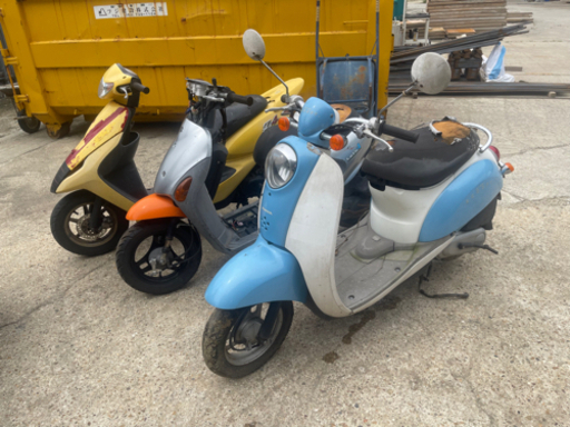 原付　3台セット　不動　レストアベース
