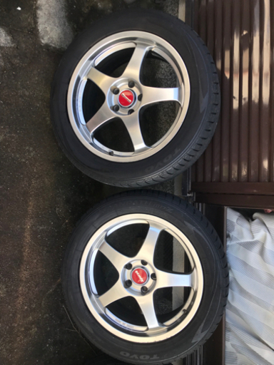 最終値引き！　エンケイ　18インチ　タイヤ　ホイル　バリ溝