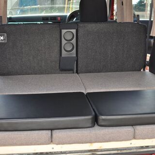 バモスホビ用　マット・カーテンセット　車中泊、キャンプで！の画像