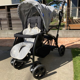 ［7000円］美品 NEBIO 2人乗りベビーカーの画像