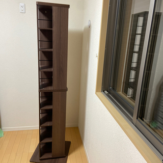 回転式本棚 マンガ本収納 インテリア ラック 棚の画像