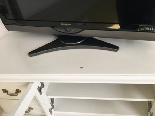 (受け渡し者確定)アンティーク調　ロココ調　ホワイト　白家具　テレビボード&チェストセット　猫足　フレンチカントリー　姫家具　姫系