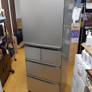 AQUA/アクア AQR-SD40 冷蔵庫 400L 右開き5ドア ブライトシルバー