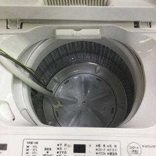 中古の洗濯機　ヤマダセレクト　YWM-T50H1　2020年製です。の画像