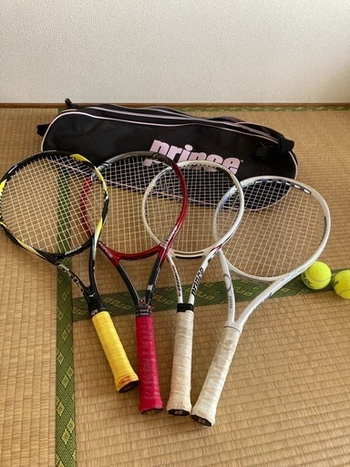 テニス一式（バッグとボールもおつけします）