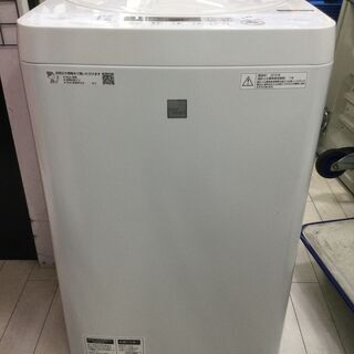 中古の洗濯機　SHARP　ES-G4E6-KW　2018年製です。