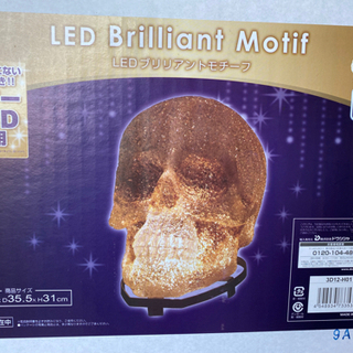 イルミネーション/家具/インテリア:LEDブリリアントモチーフ:スカル