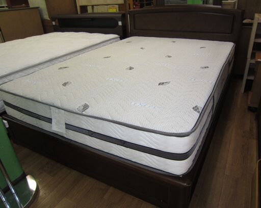 R233 高級大塚家具フレーム、Tencel 25cm マットレスセットダブルサイズ、引き出し付