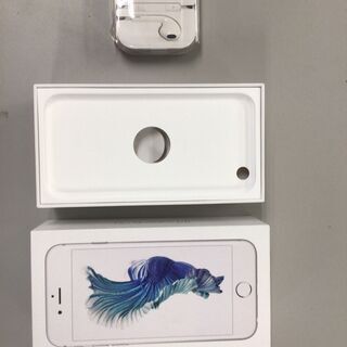 iphone6s au 64G シルバー　箱付き　電源コード無しの画像